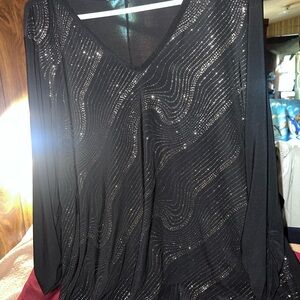 Elegant Black Women's Top